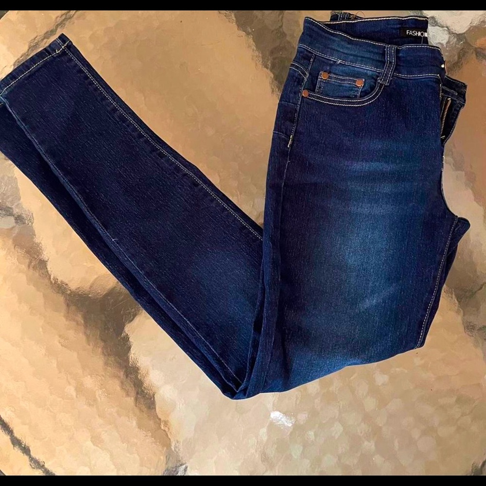 Fashion Nova High Waist Dark Wash Jeans NWT Size 5